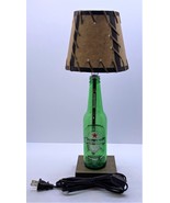 Heineken Beer Bottle TABLE LAMP Package w/ Candelabra Bulb &amp; Double Lace... - £42.80 GBP
