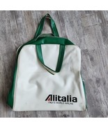 Alitalia Italys World Airline Travel Bag Vintage Rare Discontinued FLAWS - £38.79 GBP