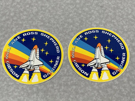 2 NASA Space Shuttle Atlantis Mission STS-27 Stickers Shepherd Ross Gardner CR20 - £4.63 GBP