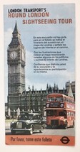 SPANISH 1970s Vintage Brochure retro MAP London Sightseeing tour guide l... - $12.00