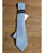 Ralph Lauren Neck Tie classic 58% Linen 42% Silk Blue With Flowers Jacquard - $658.70 MXN