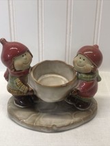 Yankee Candle Ronnie Walker Votive Tea Light Candle Holder - Two Kids Wi... - $16.33