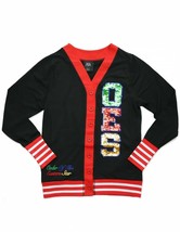 Order of the Eastern Star Cardigan sweater Black O.E.S Sequin Cardigan S... - $54.00