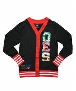 Order of the Eastern Star Cardigan sweater Black O.E.S Sequin Cardigan S... - £40.33 GBP