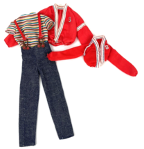 Vintage Mattel Starr Shaun Doll Clothes Jacket Shirt Denim Suspenders Lot - £19.92 GBP