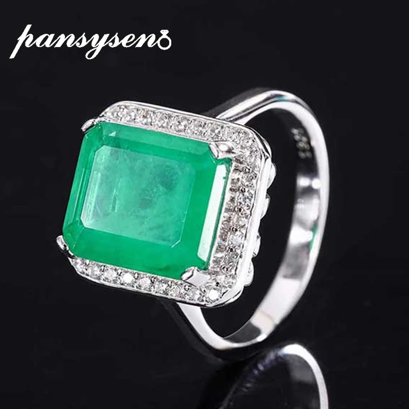 New Arrival Solid 925 Sterling Silver 10*12MM Emerald Paraiba Tourmaline... - £53.59 GBP
