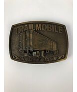 1970&#39;s Trailmobile Our Name Carries Weight 3D Brass Belt Buckle Semi Truck - $139.61 MXN