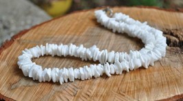 Hawaiian White Puka Shell Chip Surfer Men And Women&#39;s Necklace - $15.00