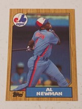 Al Newman Montreal Expos 1987 Topps Tiffany Card #323 - £0.76 GBP