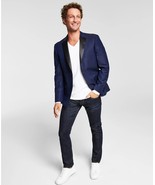 Alfani Red Men&#39;s Slim-Fit Stretch Blue Geometric Sport Coat-40R - $91.91 CAD
