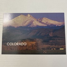 Colorado Denver Mt Meeker snow capped Long&#39;s Peak unused postcard - £1.50 GBP