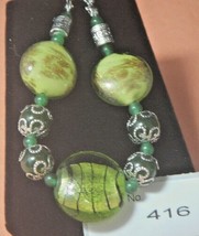 Emerald Gemstone Bracelet, facilitates Love, domestic bliss,  0416 - £7.41 GBP
