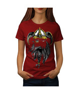 Wellcoda North Warrior Axe Womens T-shirt, Face Casual Design Printed Tee - £14.74 GBP+