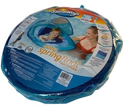 SwimWays Baby Spring Float Sun Canopy Step 1 9-24 Months 50+UPF Blue Lobster - £14.65 GBP