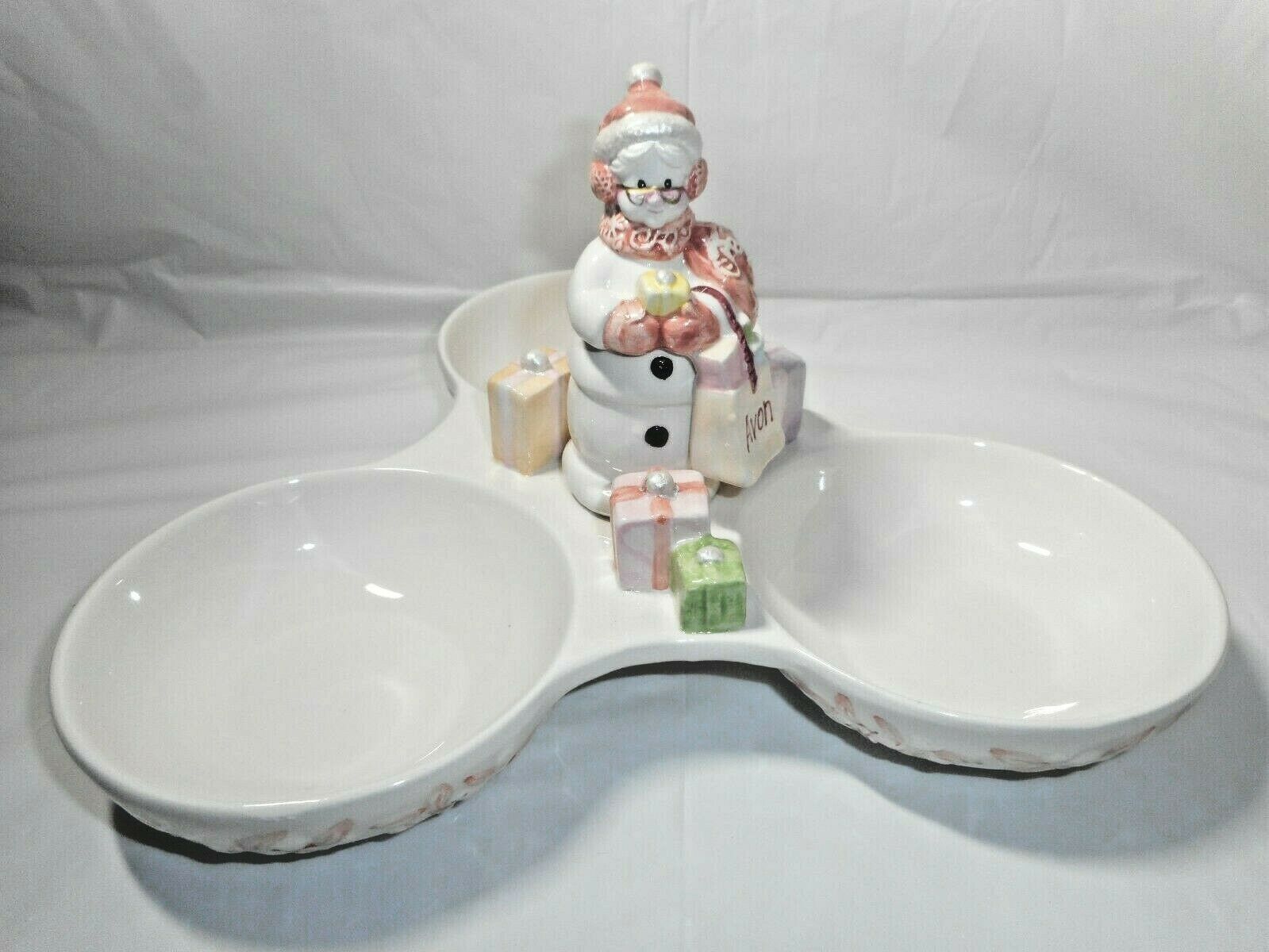 AVON SNOWLADY DISH 2003 PRESIDENTS CLUB HOLIDAY GIFT COLLETION (#2 IN THE SERIES - $12.34