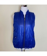 Banana Republic Womens Puffer Vest Blue Drawstring Sleeveless Jacket Siz... - $470.22 MXN