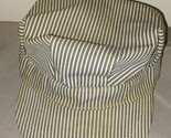 Vintage 50s 60s Hickory Stripe Selvedge Denim Conductor Engineer Hat Cap - $14.99