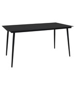  Dining Table Black Glass 74.8 x 35.4 in Modern Dining Table - $573.05 CAD