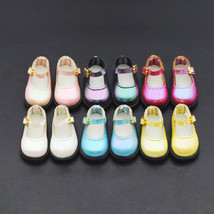 Cloth Doll Toy Single Buckle Shiny Leather Shoes - £11.51 GBP