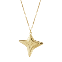 2021 Georg Jensen Christmas Ornament Four Point Star Gold - New - £14.70 GBP