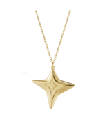 2021 Georg Jensen Christmas Ornament Four Point Star Gold - New - £14.86 GBP
