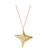 2021 Georg Jensen Christmas Ornament Four Point Star Gold - New - $25.71 CAD