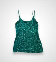 Y2K Sequin Mermaidcore Disco Party Tank Top Camisole Large - £11.28 GBP