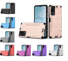 Tempered Glass / Lining Dual Hybrid Cover Phone Case For TCL 40 XL T608M - £8.66 GBP+