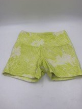 Joy Lab Biker Shorts Yellow White Floral Print size Medium - £6.48 GBP