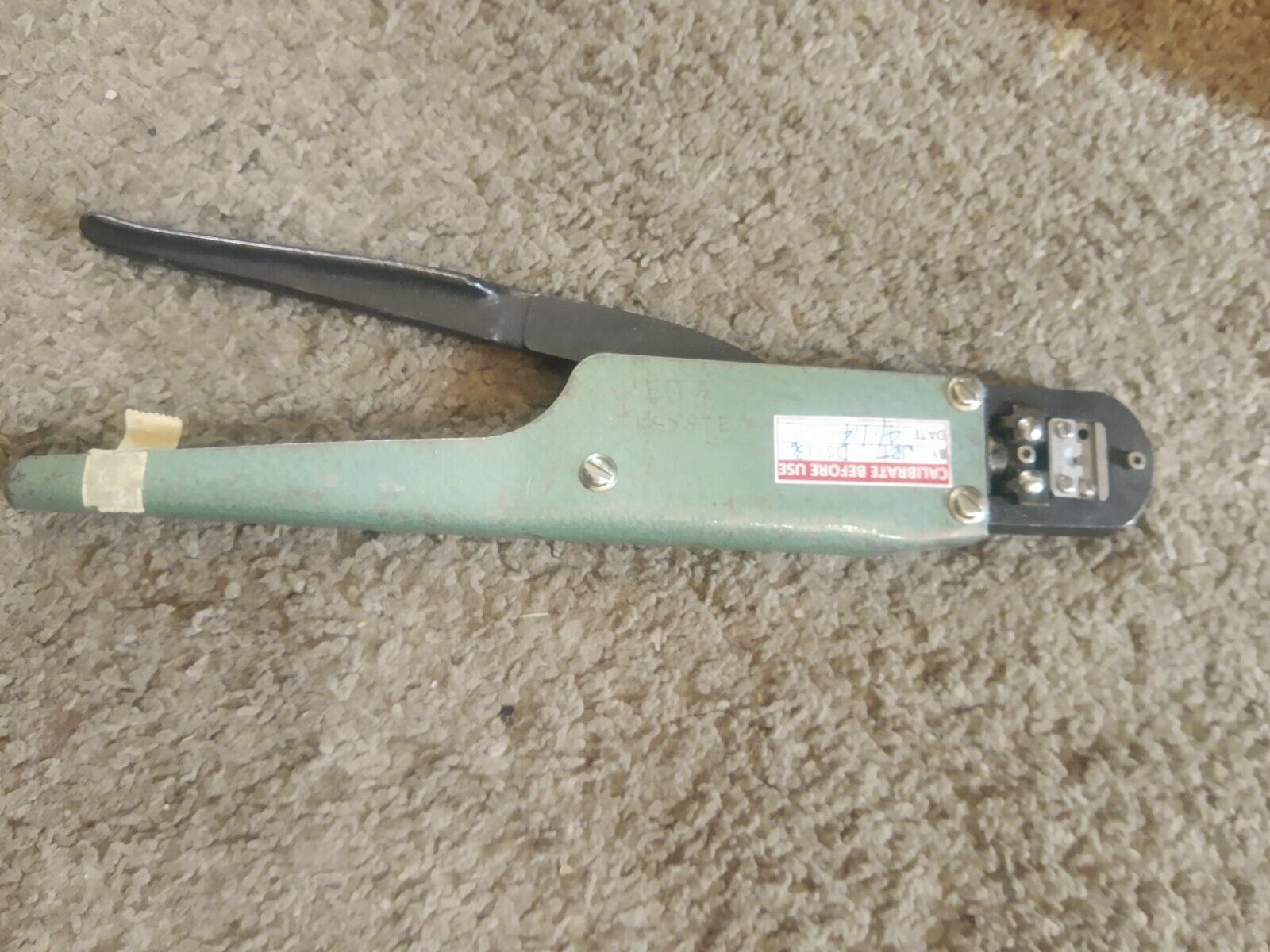 Nice Burndy Hytool M8ND (?) Cliquet Main Outil Pinces W/N16RT-24 Pince D... - $30.39