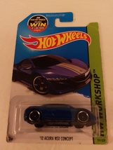 Hot Wheels 2015 #191 Blue 12 Acura NSX Concept HW Workshop Speed Team Series MOC - £9.54 GBP