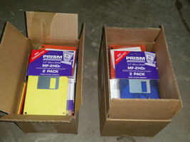 Lot- 25 pkgs PRISM 3.5" Floppy Disks 2-pack IBM Formatted 50 disks total NOS - $49.99