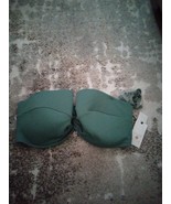 Shade &amp; Shore Women&#39;s Twist Knot Green Textured Bralett Swim Top Size 38DD - $32.80 CAD