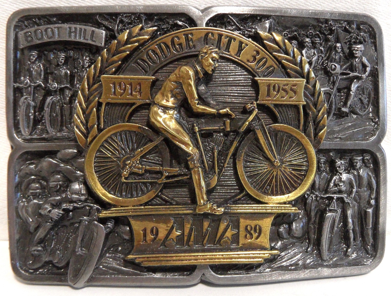 Primary image for 1988/89 Ltd. Edition #1193 Dodge City 300 Boot Hill "1914-1955" AMA Belt Buckle