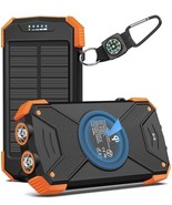 Solar Charger Power Bank -10000mAh  Fast Charging -Waterproof -Wireless ... - $29.69