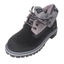 Timberland Roll Top Boys 29755 Shoes Boots Thermal Black Leather Winter Sz 12.5 - £46.40 GBP