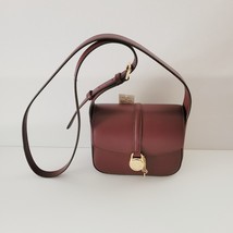 Michael Kors Lyra Small Flap Crossbody Oxblood Leather Handbag - $113.11