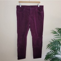 Stitch Fix Edyson | Shorth Length Hampton Skinny Burgundy Corduroy Pants... - $56.12