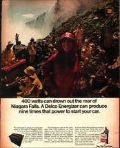 United Delco Energizer Battery Musicians at Niagara Falls 1969 Vintage Print Ad - £20.76 GBP