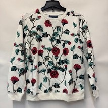 Karen Scott Womens Petite PS Winter White Floral Crewneck Sweatshirt NWT... - $365.15 MXN