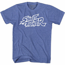 Street Fighter Classic Logo T-Shirt Blue - £12.76 GBP