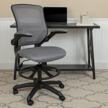 Dark Gray Mesh Drafting Chair BL-ZP-8805D-DKGY-GG - £120.27 GBP