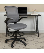 Dark Gray Mesh Drafting Chair BL-ZP-8805D-DKGY-GG - $207.75 CAD