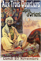 Vintage POSTER.Home wall.Tapis d&#39; Orient Ad Decorative Art.1878 - £13.78 GBP+