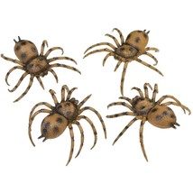 Bag of 4 Spiders Scary Bugs Halloween Decorations by Fun World New - £7.77 GBP