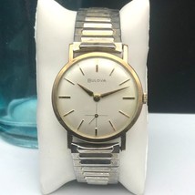Bulova M6 Yellow Gold Filled Original Round Manual Vintage Watch Stainless Steel - £395.89 GBP