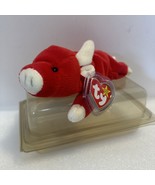 Vintage Original Ty Beanie Babies Plush Toy Protective Case Snort The Bull - $3.95
