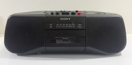 Sony CFS-B15 Portable AM FM Radio Cassette Player Boombox Black Tested &amp;... - $32.66