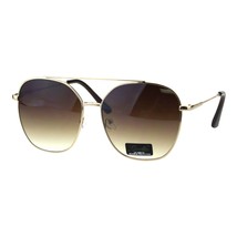 Womens Sunglasses Square Flat Top Bridge Fashion Aviators UV 400 - £8.78 GBP