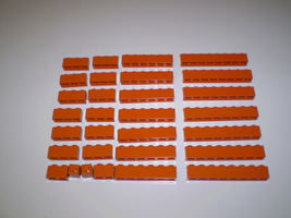 30 Used Lego 1x2 - 1x3 - 1x6 - 1x8 Dark Orange Bricks 3009 - 3622 - 3008 - £7.97 GBP
